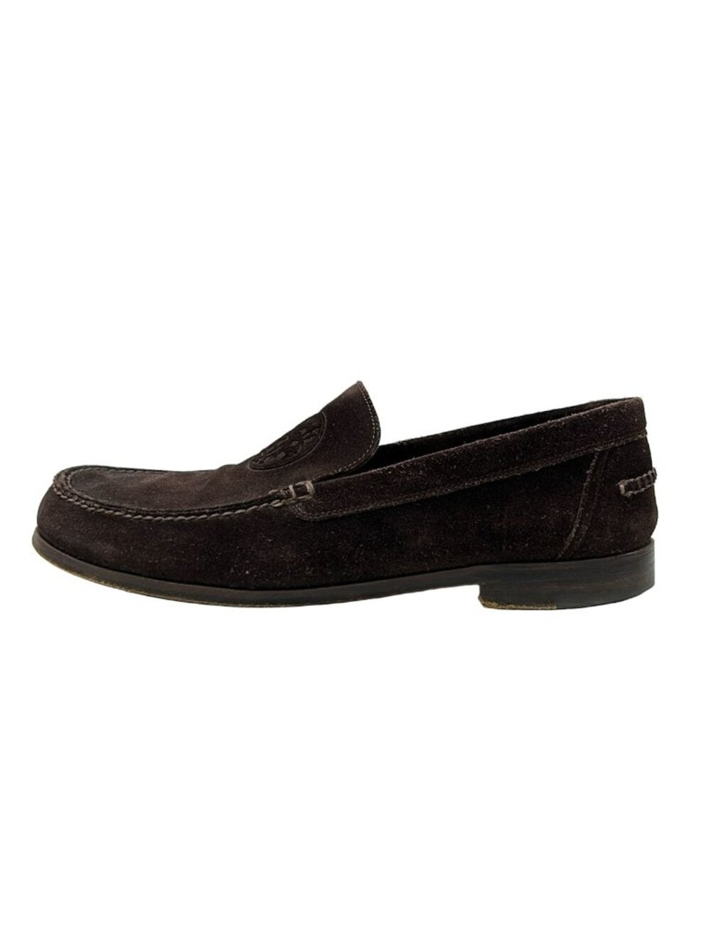 Hermes Shoes Dark Brown Logo Embossed